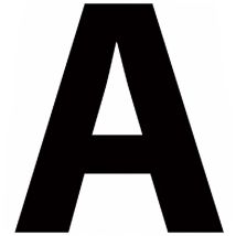 Lettera adesiva PVC autoadesivo 30 mm colore nero – Numeri civici – LETTERFIX