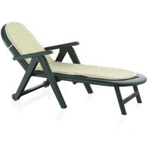 Shaf - Carico del giardino verde caiman con cuscino - Verde