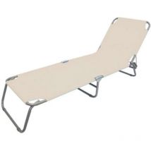 Lettino Spiag 0683 Gavi Pol. Ecru 460565 - 188X55Xh24 Cm