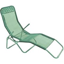 Lettino ferro rocking con tessuto texilene - cm.59x103x160h.