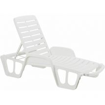 Lettino in polipropilene antracite