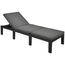 Lettino in polipropilene 'haiti' antracite