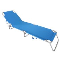 Lettino Da Mare, 185x55xh.24 Cm, Blu