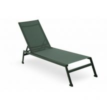 Lettino Prendisole da Giardino in Alluminio Antracite