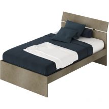 Azur Line - Letto una piazza e mezza in legno colore argilla