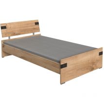 Letto 120x200 con set di 2 cassetti - L126 cm