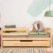 Letto 70x140 compresa la base e il cassetto Diane Wood