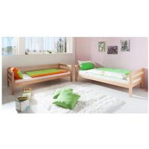 LETTO A CASTELLO LEGNO OLIMPO - Naturale - 90 x 200 - Con scivolo naturale