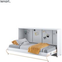 Bim Furniture - Letto a scomparsa Lenart Concept Pro CP06 90x200 orizzontale bianco opaco