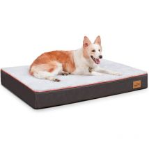 Letto Cane Cuccia Divano: Materassino per Cani Taglia Grande Cuccia per cane Sfoderabile Cuscino Materasso in Memory foam Ortopedico Lavabile,