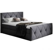 Mobilier1 - Letto continentale Baltimore 150, Zetta 304, Continentale, Singolo, 120x200, Arazzo, Reti a doghe, 127x216x103cm