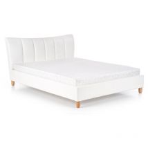 Arredamento1 - Letto Houston 1231 , Doppio, 160x200, Eco pelle, Reti a doghe, 174x217x100cm