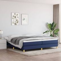 Furniture Limited - Giroletto a Molle con Materasso Blu 200x200