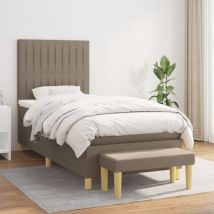Furniture Limited - Giroletto a Molle con Materasso Tortora