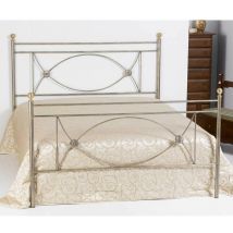 Letto matrimoniale in ferro battuto Rossana Colori Ferro: Azzurro - Azzurro