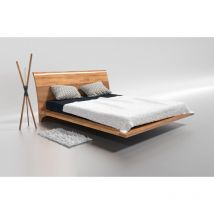 Letto matrimoniale in rovere massiccio ray 120x200 cm