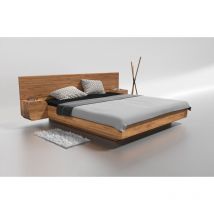 Letto Mutombo 140x200 Rovere Massello Naturale