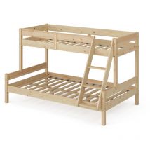 Letto a castello Everest, Legno naturale, 120x200 / 80x200 cm, Vitalispa