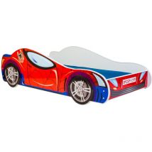Letto per bambini - Letto auto Spiderman - 140x70 cm - incluso materasso