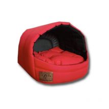 Letto per cani - cane piccolo - box - letto per cani - 45 x 49 x 36 cm - rosso - letto per cani - letto per cani