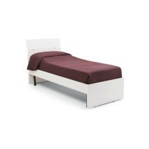 Argonauta - Letto singolo bianco frassinato per cameretta cm 200x85xH 98