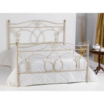 Letto singolo in Ferro Battuto Ester Colori Ferro: Oro ducato - Oro ducato