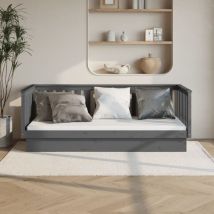 Maison Chic - Furniture Limited - Dormeuse Grigia 100x200 cm in Legno Massello