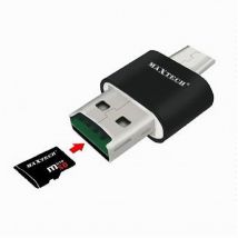Maxtech - Trade Shop - OTG2.1 USB2.0 micro sd kartenleser kompatibel typ-c eingang LTO-SM04 -