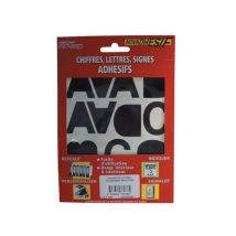 Novap - Lettres adhésives 40 mm - Noir