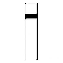 Lettre Décorative Plexiglass Blanc.- i minuscule - 10 cm
