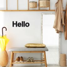 Lettre décorative – 20 cm – Plexiglass noir – Autre déco murale