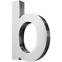 V2aox - Lettre de numéro de maison en acier inoxydable b Big Big House Numbers Signe de numéro de maison Signe de numéro de maison Brossé 3D Arial