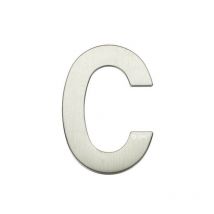 GSC - Lettre de porte c en acier inoxydable avec adhésif 003302622