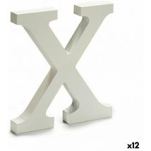 Pincello - Lettre x bois blanc (1.8 x 21 x 17 cm) (12 pièces)