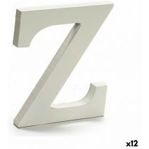 Pincello - Lettre z en bois white (1.8 x 21 x 17 cm) (12 pièces)
