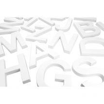 Grand Decor - Lettres 3D pu antichoc Grand Décor 200mm de hauteur de a à z: j - 125 mm