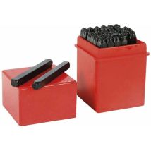 Poinçon à frapper – Lettres et chiffres à frapper 36 pièces – Hauteur des caractères 4 mm, Poids 0,7 kg – CHENDYY