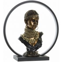 Ventamueblesonline - Leichte led -Harzdekoration 35.5x11x36 afrikanische led -Harzmaterial mehrfarbige Farbfamilienfamilien Details Details Details