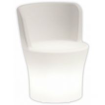 Monacis - Leuchtende Sessel Comfy Relax Moon mit Rückenlehne und LED-Pouf Made in Italy mehrfarbig -Solarladung