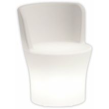 Leuchtende Sessel Comfy Relax Moon Mit Rückenlehne Und Led-pouf Made In Italy Mehrfarbig -batterie