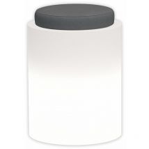 Monacis - Leuchtende Sessel Round Bright mit Led-Pouf 'Made in Italy' für den Außenbereich -Mehrfarbig / Mit Kabel