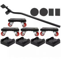 Leve Meubles Lourds,Deplace Meubles Kit d'outils Grands, Souleve Meuble avec 4 Coussinets élévateurs et roulettes pour Demenagement,pour