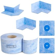 Level+ Bandset Dusche Balkon Dichtband Dichtbahn Duschelement Ecken Profi Set B4