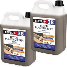 Level+ - level+ Beton-Zusatzmittel Fliessmittel Plastifizierer Betonverflüssiger L+38 - 10L