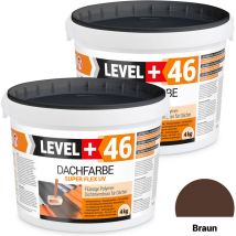 Level+ - Level+ Dachfarbe Sockelfarbe Elastische Dicht-polymermembrane L+46 Braun - 8kg
