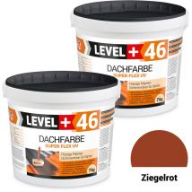 Level+ - level+ Dachfarbe Sockelfarbe elastische Dicht-Polymermembrane L+46 ziegelrot - 14KG