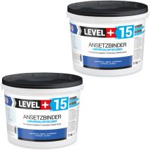 Level+ - level+ Gipskleber Für Dekorplatten Ansetzbinder L+15 - 30KG