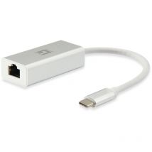 LevelOne USB-0402 - Avec fil - usb Type-C - Ethernet - 1000 Mbit/s - Blanc (USB-0402)