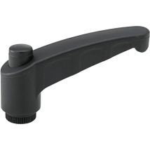 Fortis - Levier de serrage avec ff thermoplastique. Taille 80. M10. Contenu : 2 pièces