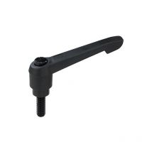 Levier de serrage avec Filetage mâle m 10 x 40 poignee en plastique ,